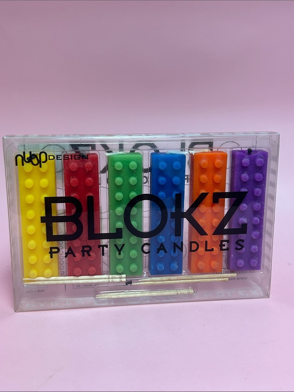 🔥🔥Building Bricks Party Candles - Blokz Set of 6 (assorted colors)